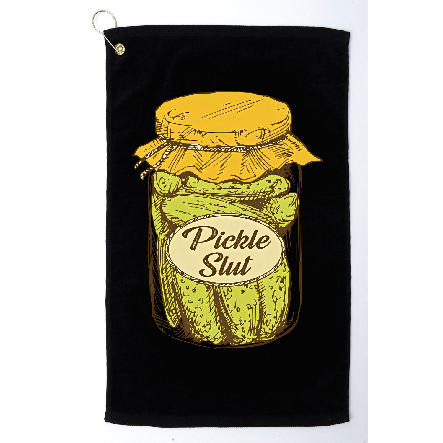 Pickle Slut Canned Pickles Pickle Lovers Pickle Art Golf Towel