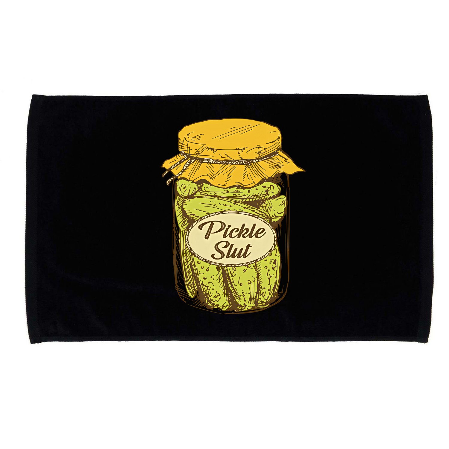 Pickle Slut Canned Pickles Pickle Lovers Pickle Art Microfiber Hand Towel