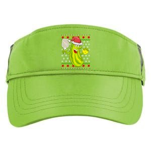 Pickleball Santa Claus Ugly Christmas Adult Drive Performance Visor