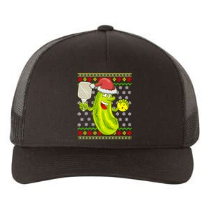 Pickleball Santa Claus Ugly Christmas Yupoong Adult 5-Panel Trucker Hat