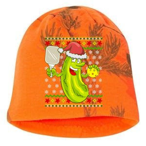 Pickleball Santa Claus Ugly Christmas Kati - Camo Knit Beanie