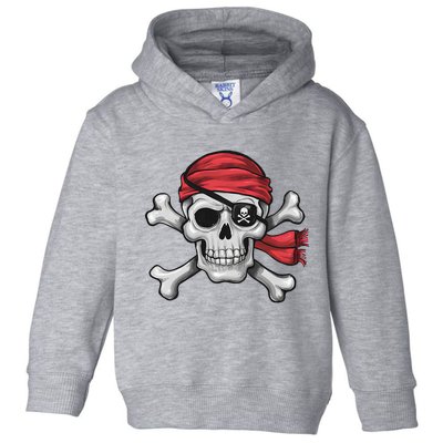 Pirate Skull Crossbones Halloween Costume Toddler Hoodie