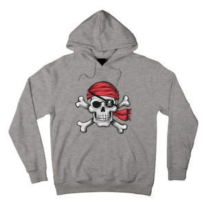 Pirate Skull Crossbones Halloween Costume Tall Hoodie