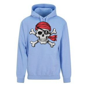 Pirate Skull Crossbones Halloween Costume Unisex Surf Hoodie