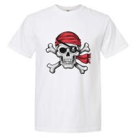 Pirate Skull Crossbones Halloween Costume Garment-Dyed Heavyweight T-Shirt