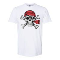 Pirate Skull Crossbones Halloween Costume Softstyle CVC T-Shirt