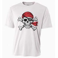 Pirate Skull Crossbones Halloween Costume Cooling Performance Crew T-Shirt