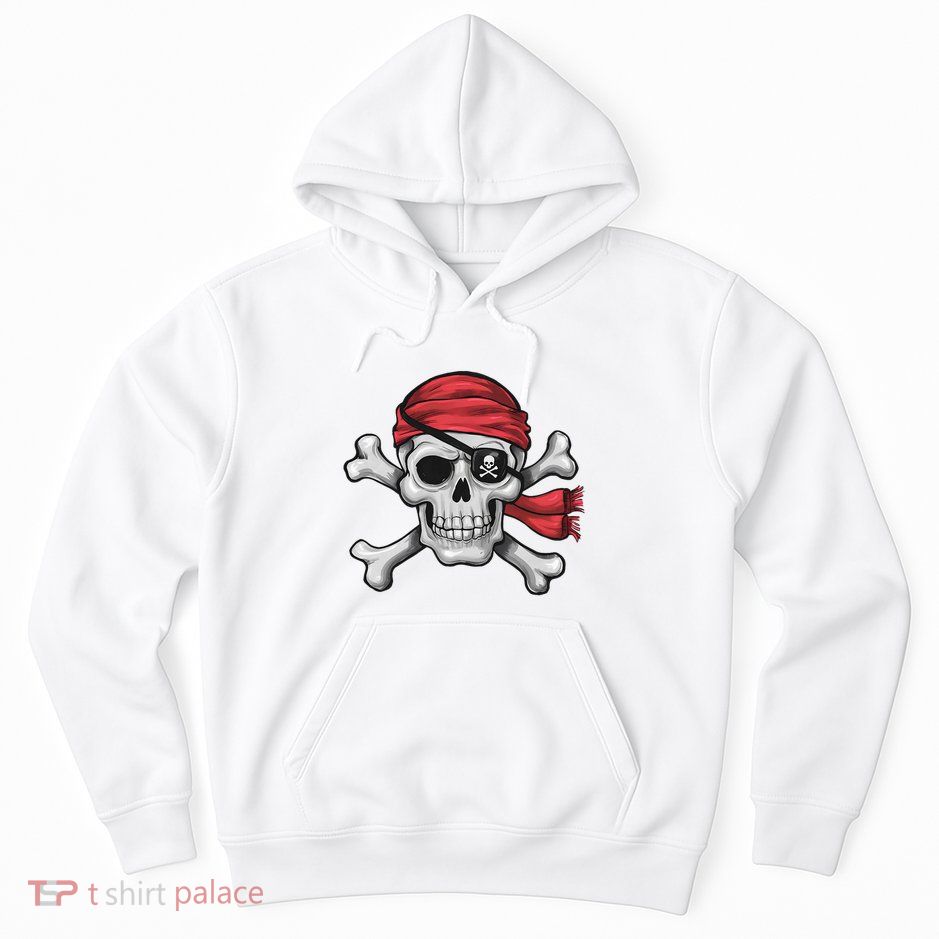 Pirate Skull Crossbones Halloween Costume Hoodie
