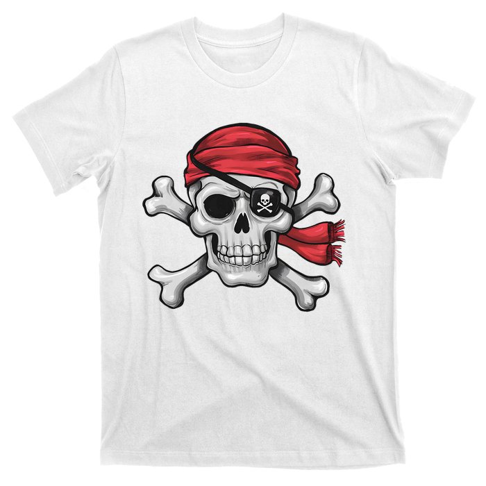 Pirate Skull Crossbones Halloween Costume T-Shirt