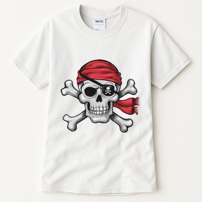 Pirate Skull Crossbones Halloween Costume Tall T-Shirt