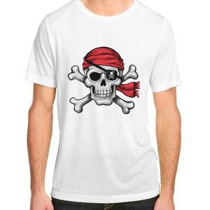 Pirate Skull Crossbones Halloween Costume Adult ChromaSoft Performance T-Shirt