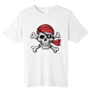 Pirate Skull Crossbones Halloween Costume Tall Fusion ChromaSoft Performance T-Shirt