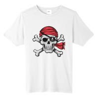 Pirate Skull Crossbones Halloween Costume Tall Fusion ChromaSoft Performance T-Shirt