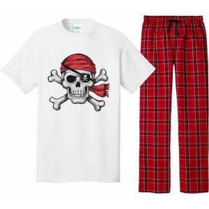 Pirate Skull Crossbones Halloween Costume Pajama Set