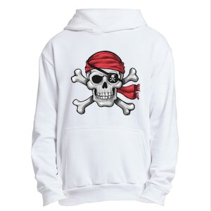 Pirate Skull Crossbones Halloween Costume Urban Pullover Hoodie