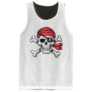 Pirate Skull Crossbones Halloween Costume Mesh Reversible Basketball Jersey Tank