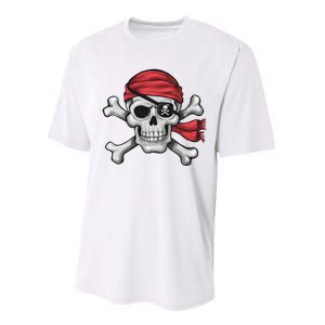 Pirate Skull Crossbones Halloween Costume Performance Sprint T-Shirt