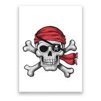 Pirate Skull Crossbones Halloween Costume Poster