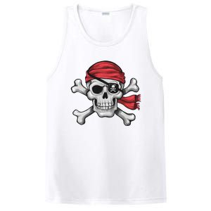 Pirate Skull Crossbones Halloween Costume PosiCharge Competitor Tank