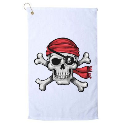 Pirate Skull Crossbones Halloween Costume Golf Towel