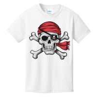 Pirate Skull Crossbones Halloween Costume Kids T-Shirt