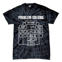 Problem Solving Chart Flow Chart Geek Nerd Funny Gift Tie-Dye T-Shirt