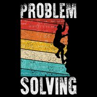 Problem Solving Climber Gift Rock Climbing & Bouldering Full Zip Hoodie