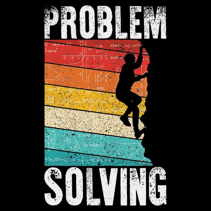 Problem Solving Climber Gift Rock Climbing & Bouldering Full Zip Hoodie