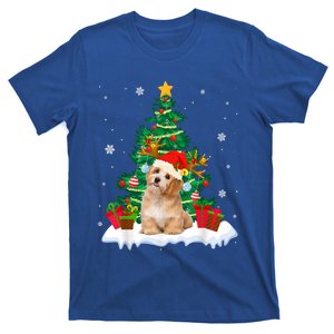 Poodle Santa Christmas Tree Light Pajama Dog Xmas Great Gift T-Shirt