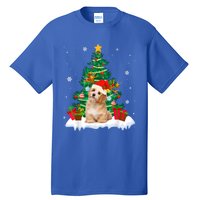 Poodle Santa Christmas Tree Light Pajama Dog Xmas Great Gift Tall T-Shirt