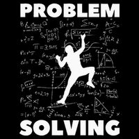 Problem Solving Climber Gift Rock Climbing Bouldering Pun Drawstring Bag