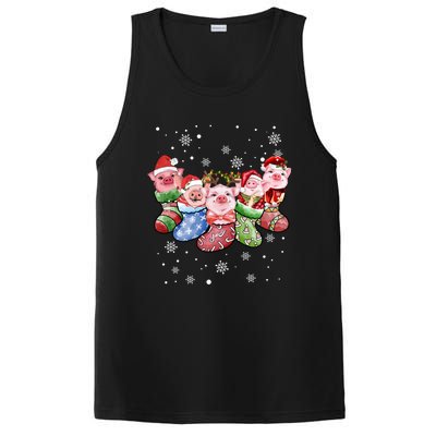 Pig Socks Christmas Ugly Pig Merry Christmas Gift PosiCharge Competitor Tank