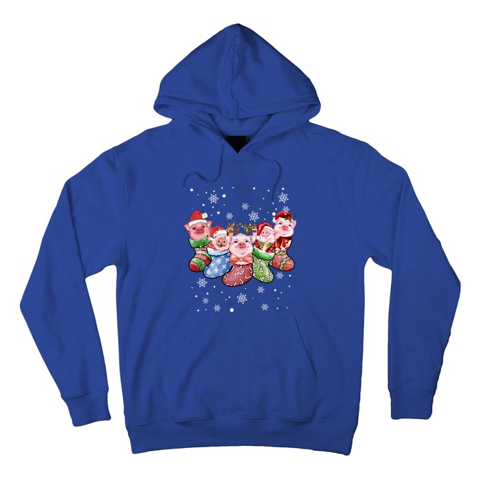 Pig Socks Christmas Ugly Pig Merry Christmas Gift Hoodie