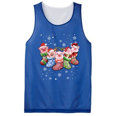 Pig Socks Christmas Ugly Pig Merry Christmas Gift Mesh Reversible Basketball Jersey Tank