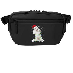 Poodle Santa Christmas Tree Lights Xmas Gift Crossbody Pack