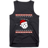 Pickleball Sports Christmas Santa Sleigh Ugly  Tank Top