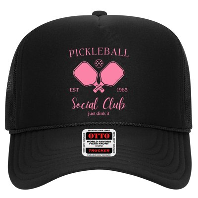 Pickleball Social Club Just Dink It Cute Pickleball Lover Gift Trucker Hat