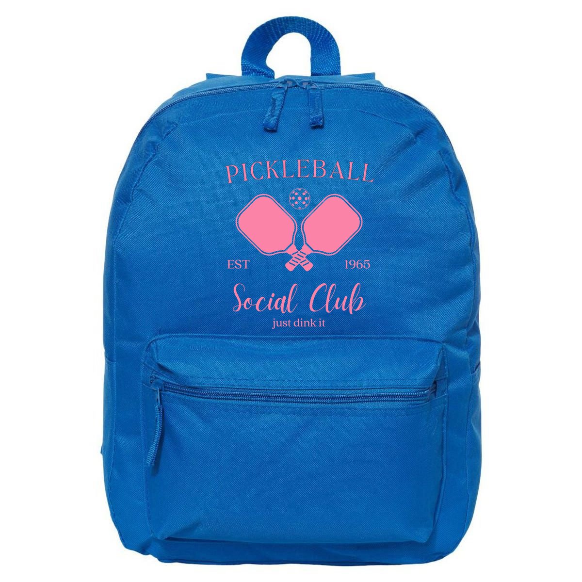 Pickleball Social Club Just Dink It Cute Pickleball Lover Gift 16 in Basic Backpack