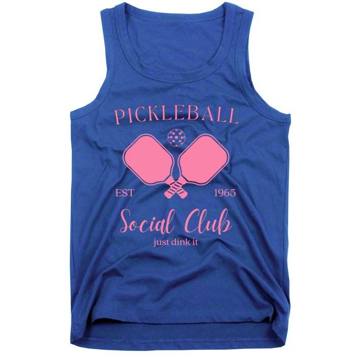 Pickleball Social Club Just Dink It Cute Pickleball Lover Gift Tank Top