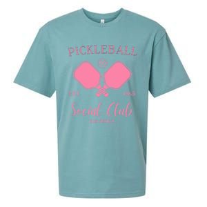 Pickleball Social Club Just Dink It Cute Pickleball Lover Gift Sueded Cloud Jersey T-Shirt