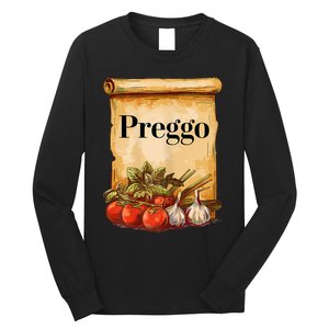 Preggo Sauce Cute And Funny Pregnancy Announcement Long Sleeve Shirt