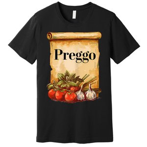 Preggo Sauce Cute And Funny Pregnancy Announcement Premium T-Shirt