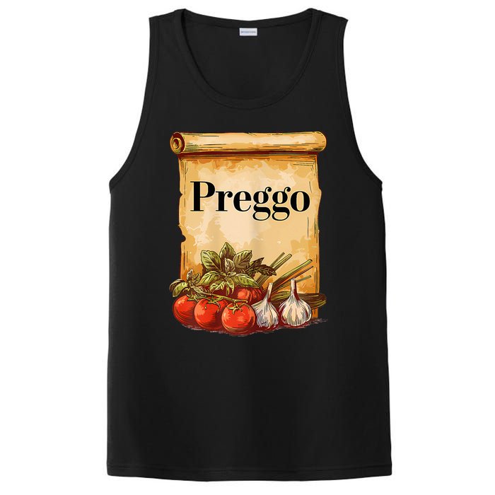 Preggo Sauce Cute And Funny Pregnancy Announcement PosiCharge Competitor Tank