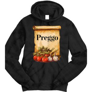 Preggo Sauce Cute And Funny Pregnancy Announcement Tie Dye Hoodie