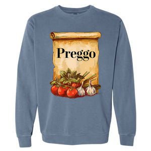 Preggo Sauce Cute And Funny Pregnancy Announcement Garment-Dyed Sweatshirt