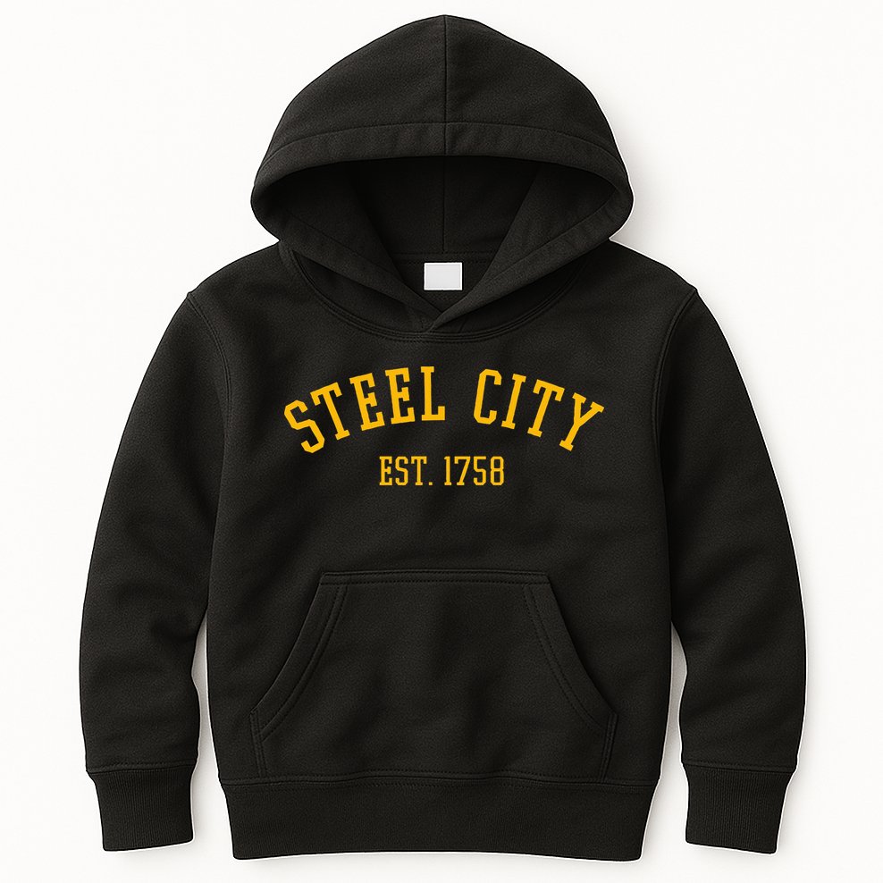 Pittsburgh Steel City Est. 1758 Kids Hoodie