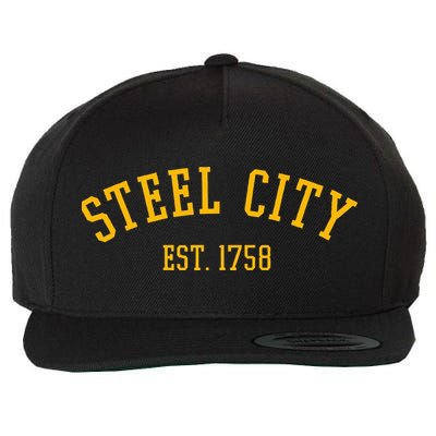 Pittsburgh Steel City Est. 1758 Vintage Wool Snapback Cap