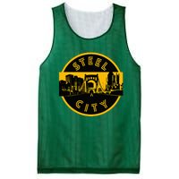 Pittsburgh Steel City Retro Skyline Bridge Pride Mesh Reversible Basketball Jersey Tank