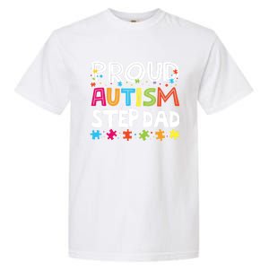 Proud Step Dad Autism Awareness Meaningful Gift Garment-Dyed Heavyweight T-Shirt