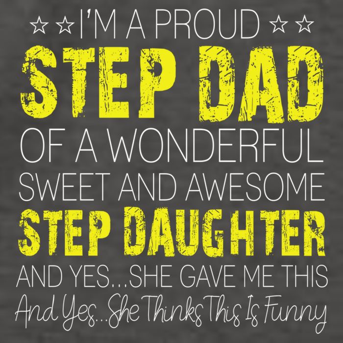 Proud Step Dad Father Day Gift For Stepdad From Stepdaughter Gift Vector Backpack
